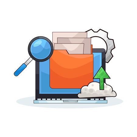 data uploadのイラスト素材