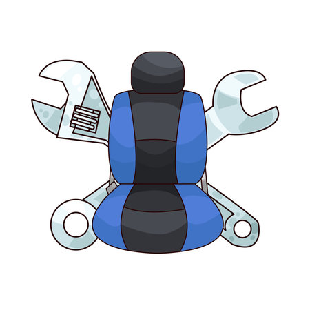 car seat repairのイラスト素材