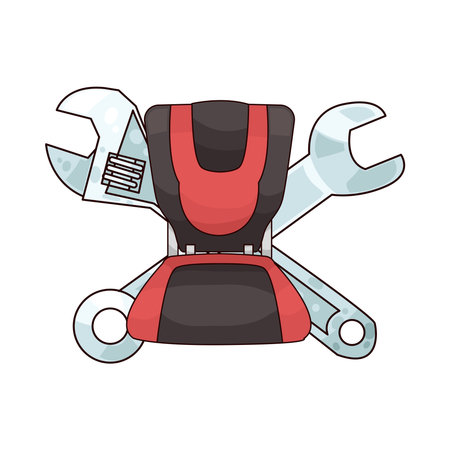 car seat repairのイラスト素材