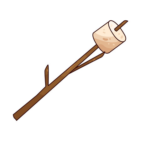 marshmallow stickのイラスト素材