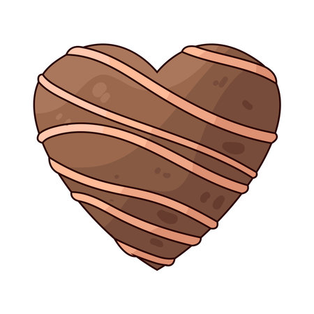 heart shaped chocolateのイラスト素材