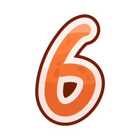 number 6のイラスト素材