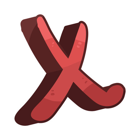 letter xのイラスト素材