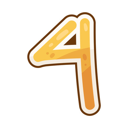 number 4のイラスト素材