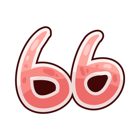number 66のイラスト素材
