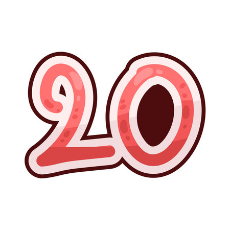number 20のイラスト素材