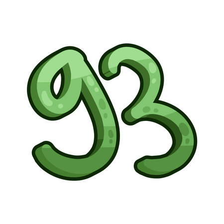 number 93のイラスト素材