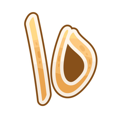 Arabic number 15のイラスト素材