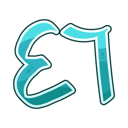 Arabic number 46のイラスト素材