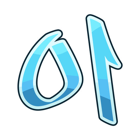 Arabic number 51のイラスト素材