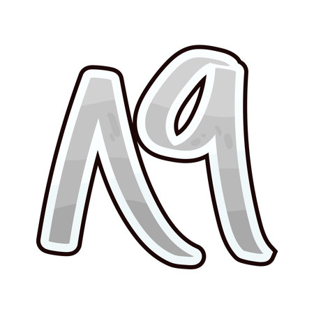 Arabic number 89のイラスト素材