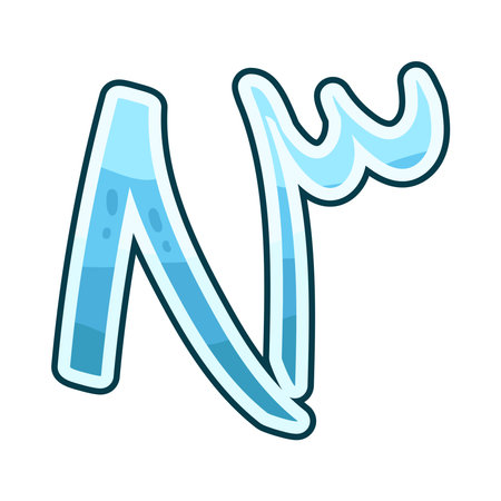 Arabic number 83のイラスト素材