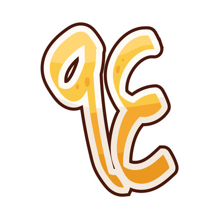 Arabic number 94のイラスト素材