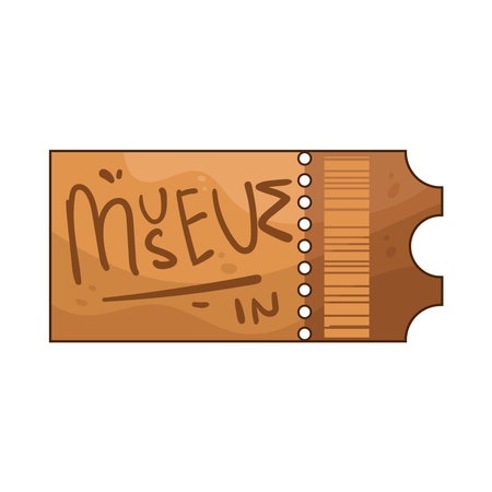 museum ticketのイラスト素材