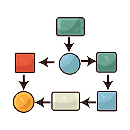 flowchartのイラスト素材