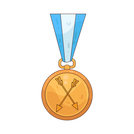 archery gold medalのイラスト素材