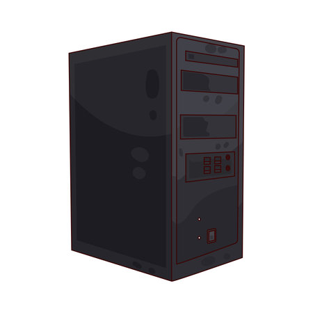 computer caseのイラスト素材