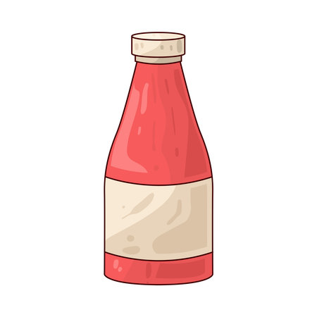 sauce bottleのイラスト素材