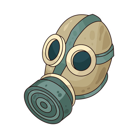 gas maskのイラスト素材