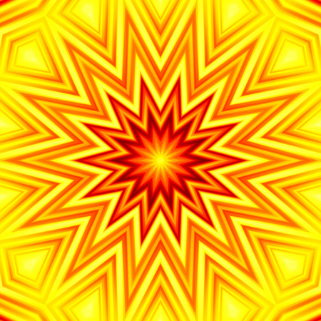 Yellow-red star background. High resolution abstract imageの写真素材