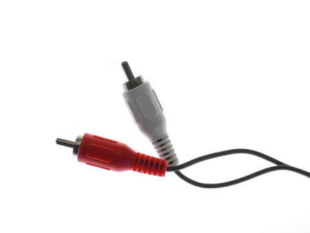 A red and a white plug that's used for optical audio transfers....