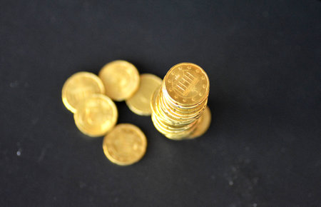 tower of moneyの写真素材