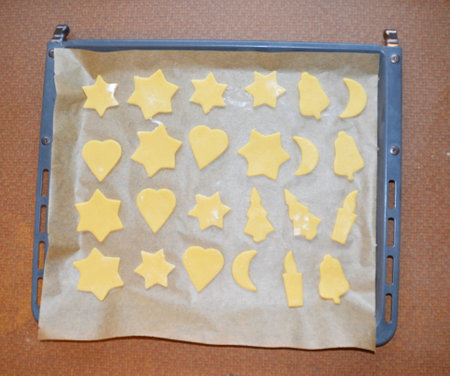 self baked christmas bisquitsの写真素材
