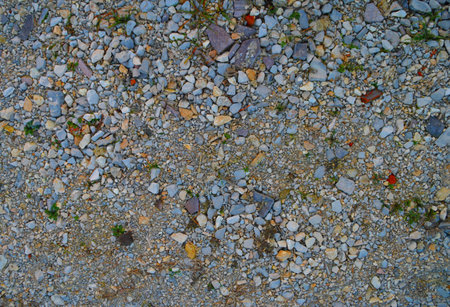 Pebbles on the groundの写真素材