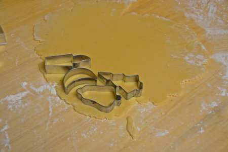 self baked christmas bisquitsの写真素材
