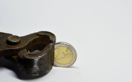 euro in the grip