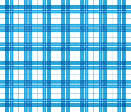 Gingham blue checkered seamless pattern. Plaid repeat design background.のイラスト素材