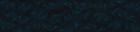 Elegant, modern and abstract dark and green polygon background texture. Premium design.のイラスト素材