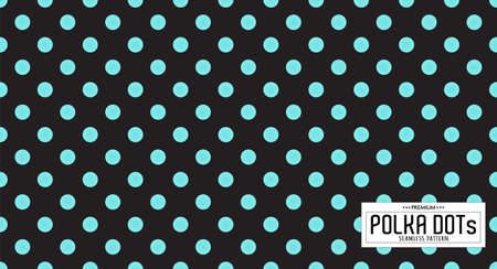Dots pattern vector. Polka dot background. Seamlles polka dots abstract background. Dot pattern print. Panorama view. Vector illustrationのイラスト素材
