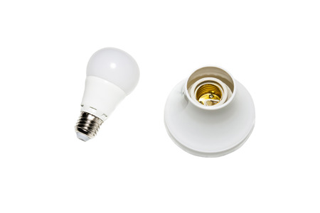 Image of standard daylight bulb that not connect to bulb socket