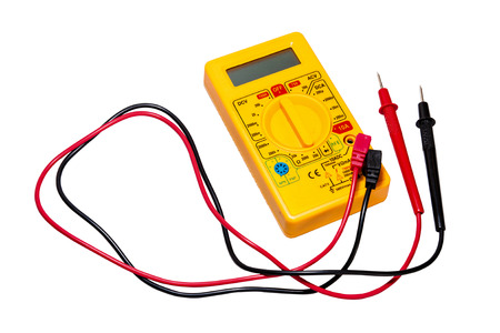 Background image of electrometer. Equipment for electrician to check or recheck electricity