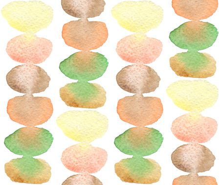 Abstract seamless pattern with watercolor swatches.の写真素材