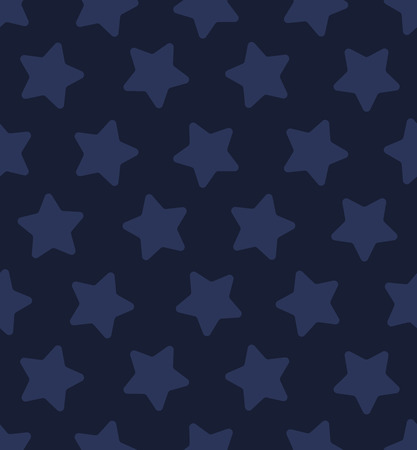 Seamless pattern with space and stars. Cute background. Hand drawn doodle vector illustration.のイラスト素材