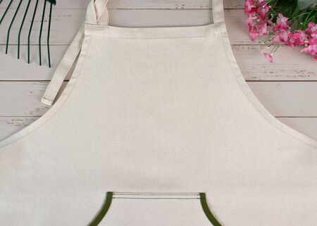 Gardener Apron Mockup. Blank space for custom design