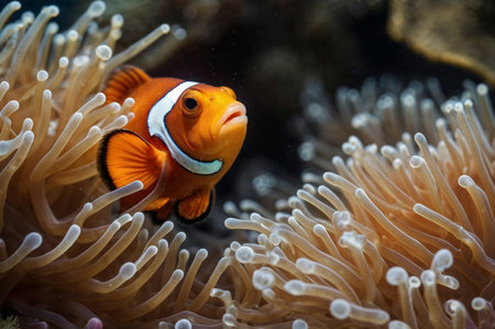 Clown anemonefish (Amphiprion bicolor)の素材