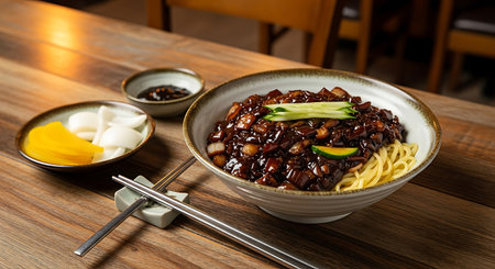 Korean traditional food, simmered soy sauce in a bowlの素材
