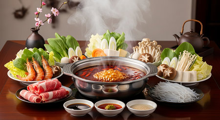 Shabu-shabu, japanese hot potの素材