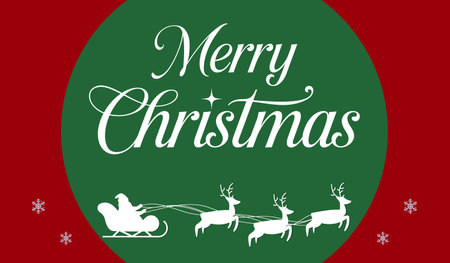 Merry Christmas Beautiful Wish Card Editable Vector EPSのイラスト素材