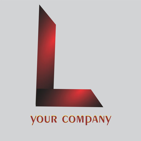 l letter   vector editable fileのイラスト素材