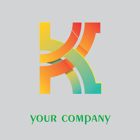 k letter logo beautiful photoの写真素材
