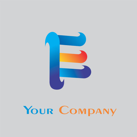 e letter   vector editable fileのイラスト素材