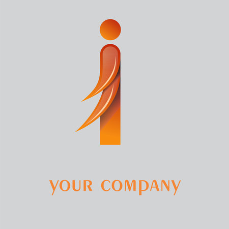 i letter design, vectorの写真素材
