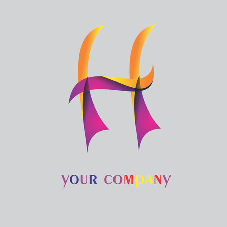 h letter design, vectorの写真素材