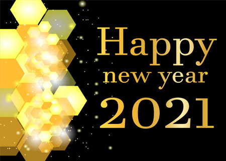 happy new year 2021 beautiful photoの写真素材