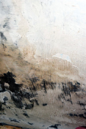 abstract background of old grunge wall texture, black and whiteの写真素材