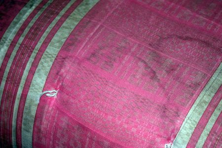 Thai silk fabric texture,Thai silk fabric,Thailandの写真素材